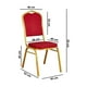 thumbnail image 3 of Pack 4 Silla Tapizada Eventos Fiestas Conferencias Comedor - Rojo, 3 of 5