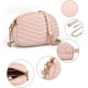 thumbnail image 5 of Riñoneras 3 en 1 de moda para mujer, elegantes bolsos de hombro con correa de cadena, pequeñas riñoneras para mujer, versátiles bolsos de mano para adolescentes, color rosa, 5 of 6