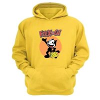 Genérico - Polerón Canguro El Gato Felix Amarillo Talla Xl Unisex