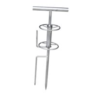 Ioensy - Pincho Guía Para Manguera De Jardín, Soporte Resistente Para Manguera De Agua, Carrete De Manguera Exterior, Plato Giratorio De Metal