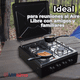 thumbnail image 2 of Cocina Encimera a Gas Licuado 4 Platos + Kit de Instalación Premium Negro, 2 of 9