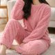 thumbnail image 1 of Pack 2 Pijamas Mujer Polar Trenzado Monito, 1 of 2