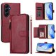 thumbnail image 4 of Funda Billetera Cremallera para Samsung Galaxy A55 5G con Porta Tarjetas, Soporte y Correa Rojo, 4 of 5