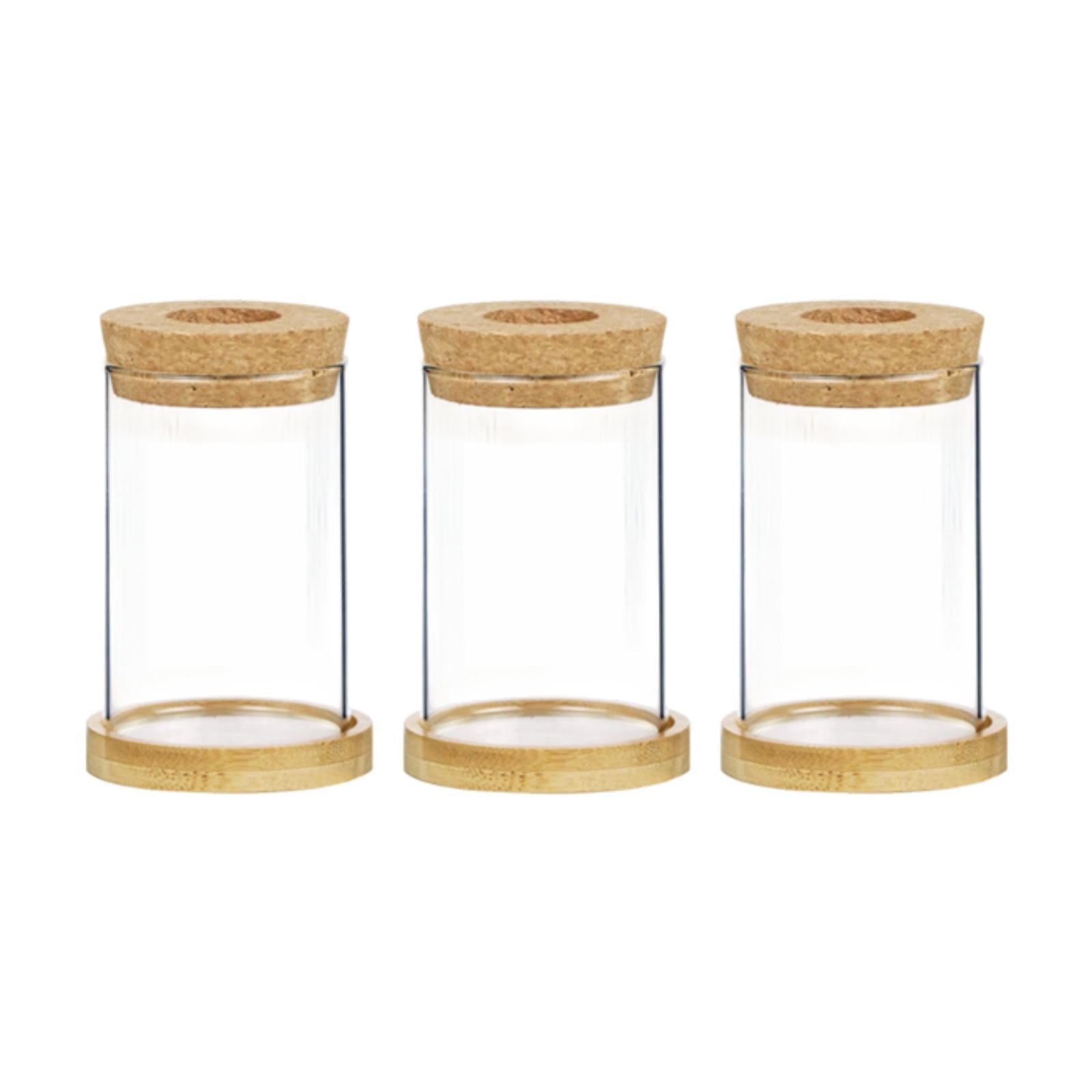 Bothyi - Jarrones De Vidrio De 3 Piezas Para Propagar Plantas Hidropónicas, De Mesa, Color Marrón Claro
