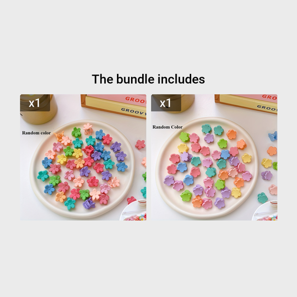 50pcs Cute Mini Hair Claw Clips for Baby and Girl - Non-Slip Tiny Plastic Clips for Hair Accessories and Styling
