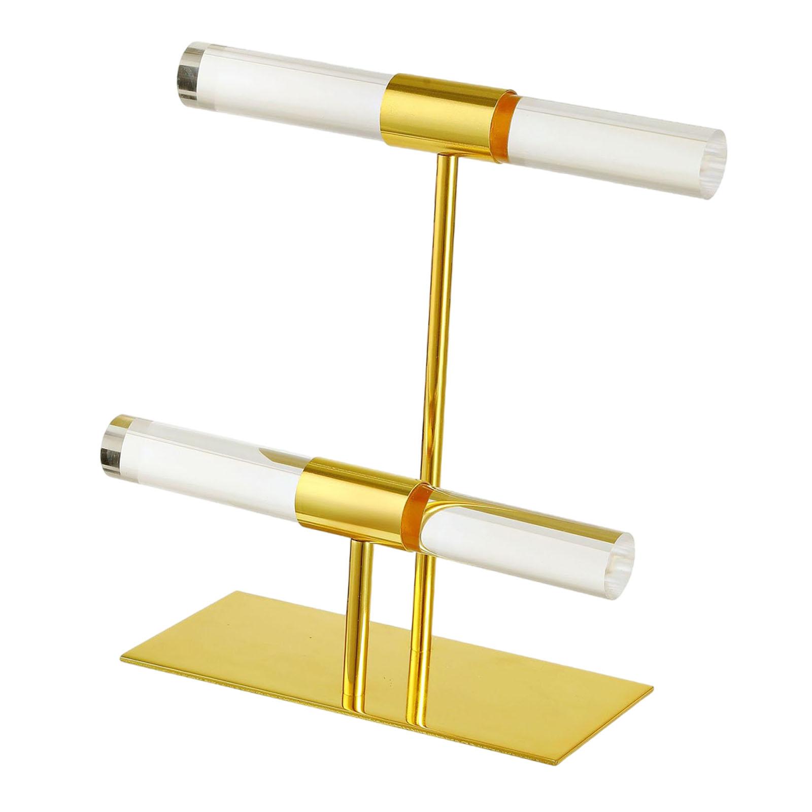 Magideal - Soporte Para Presentación De Joyería, Soporte Para Collares, Soporte Para Pendientes Multifuncional, Organizador Para Escaparate, Tocador De Exposició Estante De Doble Capa