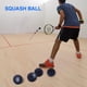 thumbnail image 3 of Bolas de squash J Bryant 40 mm 20 g paquete de 4 con punto azul, 3 of 6