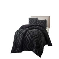 Genérico - Cobertor De Jacquerd Cutting Con Chiporro King 250X270Cm Negro B12