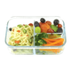 thumbnail image 1 of Tupper hermético de vidrio 3 divisiones para comida #3, 1 of 3