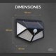 thumbnail image 2 of Aplique Triangular 100 Led Solar Contra Agua, 2 of 5