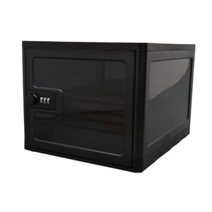 Bothyi - Caja De Bloqueo, Contenedor De Almacenamiento Resistente, Caja De Bloqueo Para Teléfono Y Tableta, Para Aperitivos, Electrónico, Negro