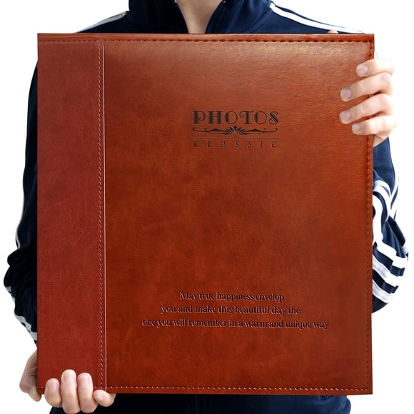 Álbum de fotos Zoview de piel autoadhesiva magnético A52035, color rojo
