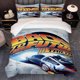 thumbnail image 1 of A 3pcs Back to The Future Commemorative Edition Themed bedding Featuring Exquisite Printed Designs Including a Duvet Cover And Two Pillowcases, 1 of 5