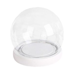 Magideal - Cúpula De Vidrio Transparente, Mini Cúpula De Vidrio Con Base, Cúpula De Exhibición De Vidrio Para Coleccionables, Figuras, Decoración Floral, Bodas Diámetro 15Cm