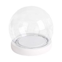 Magideal - Cúpula De Vidrio Transparente, Mini Cúpula De Vidrio Con Base, Cúpula De Exhibición De Vidrio Para Coleccionables, Figuras, Decoración Floral, Bodas Diámetro 15Cm