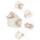 thumbnail image 2 of INSPIRE CHIC Cinturones Elásticos de 2.36" de Ancho para Dama, Cinturón de Cuero Sintético con Opalo y Piedras de Imitación Incrustadas para Vestido 66 cm/26" Beige, 2 of 5
