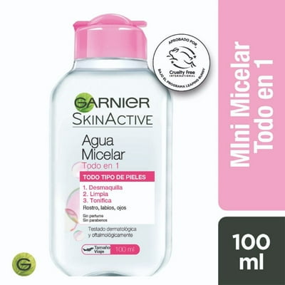 Mini Agua Micelar Todo En 1 100 Ml Garnier Skin Active