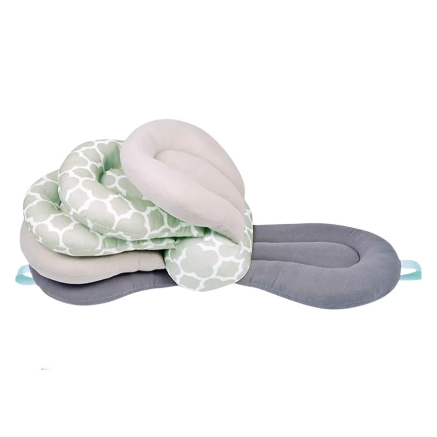 Click Ventas - Almohada Ajustable 3 Niveles Multiuso Para Lactancia Bebés Gris