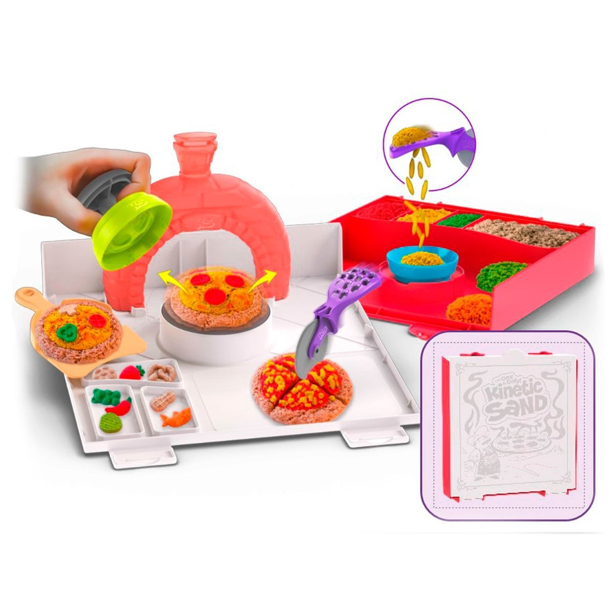 Ansaldo - Pack Arma Tu Pizza Arena Magica Kinetic Sand