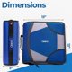 thumbnail image 2 of Carpeta con anillas Case it 800 hojas azul medianoche, anillas D de 4 pulgadas, 2 of 5