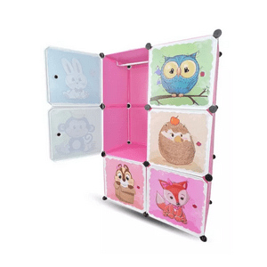 Genérico - Organizador Infantil Modular Para Closet Rosado