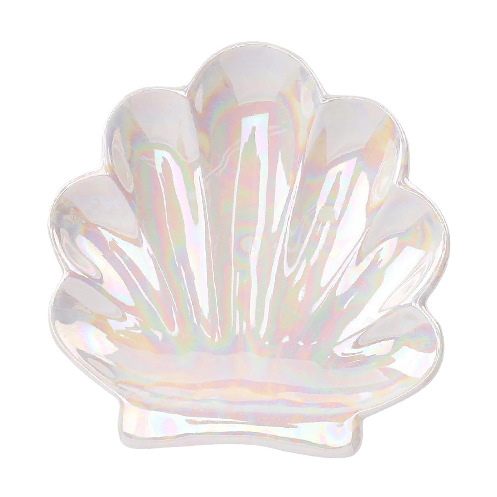 Magideal - Plato De Joyería De Concha, Baratija Creativa, Bandeja Decorativa Bonita Para Joyería, Organizador De Joyas Para Llaves, Pulseras, Mesita De Noche Y B