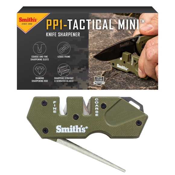 Afilador de cuchillos Smith's Pocket Pal Mini OD Verde