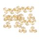 thumbnail image 2 of Forma de la flor del metal 20pcs rebanadas DIY encantos colgante que hace los accesorios de oro, 2 of 5
