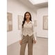 thumbnail image 2 of INSPIRE CHIC Chaleco de Mujer sin Mangas con Botones, Escote en V, Regreso a Clases, Chaleco Corto, Caqui XL, 2 of 6