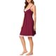 thumbnail image 4 of INSPIRE CHIC Camisón de Mujer de Rayón con Escote en V y Encaje, Vestido de Dormir con Tirantes Ajustables, Ropa de Casa Suave Chemise XL Rojo, 4 of 6