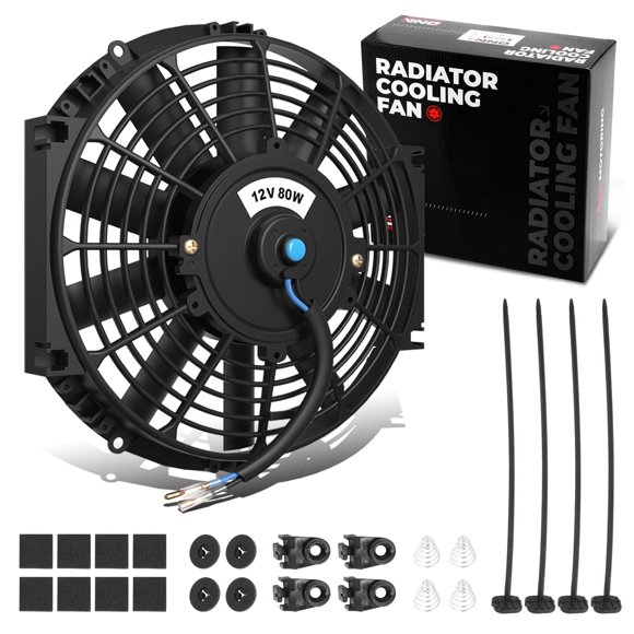 Ventilador eléctrico del radiador de enfriamiento DNA MOTORING 12" kit delgado