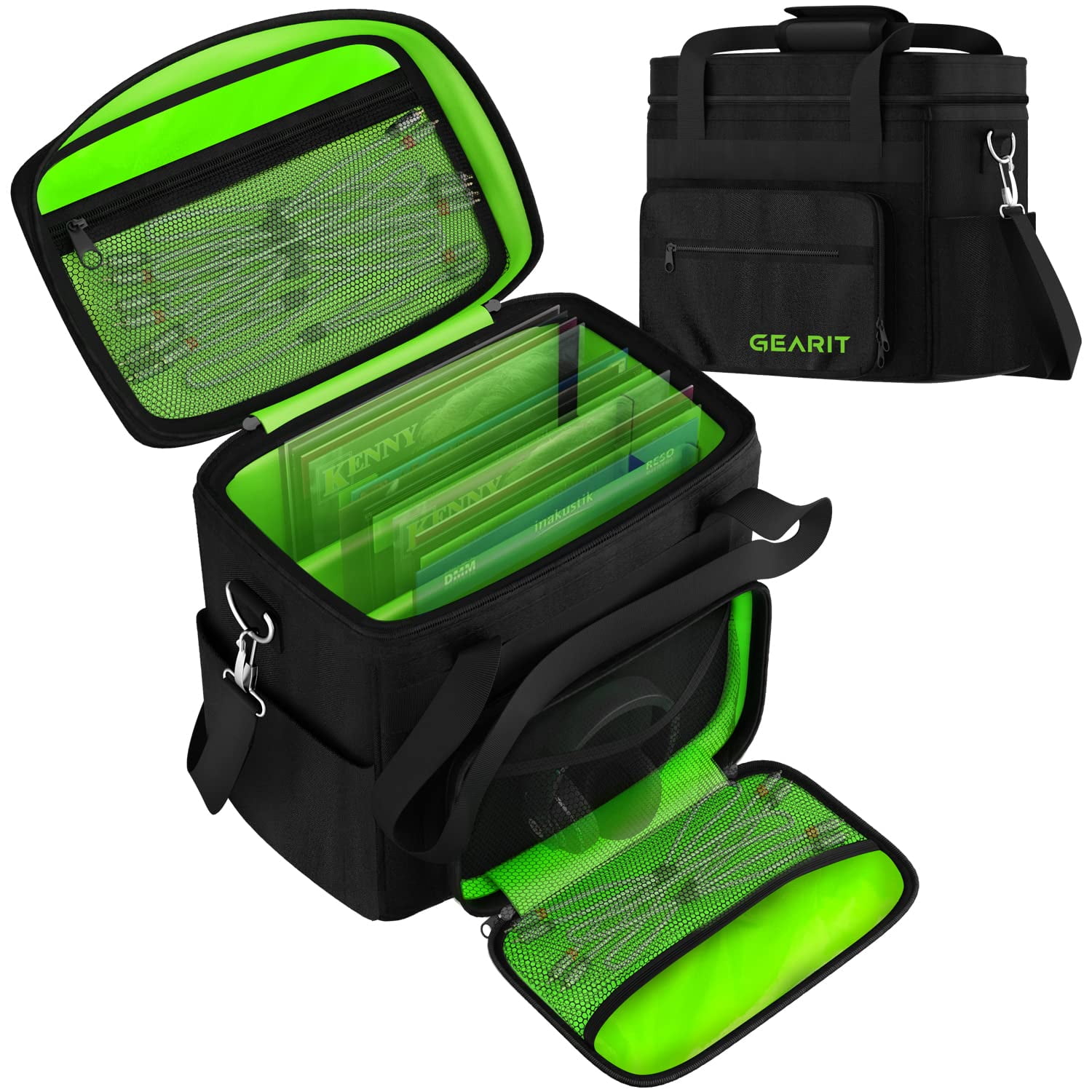 Bolsa Para Vinilos Gearit Capacidad 60 Lp Impermeable