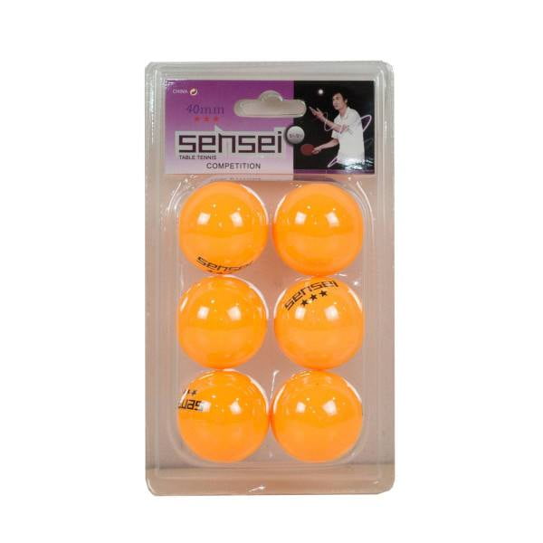 Inaltum Fitness - Set 6 Pelotas Ping Pong 3 Estrellas Sensei® - Tenis De Mesa