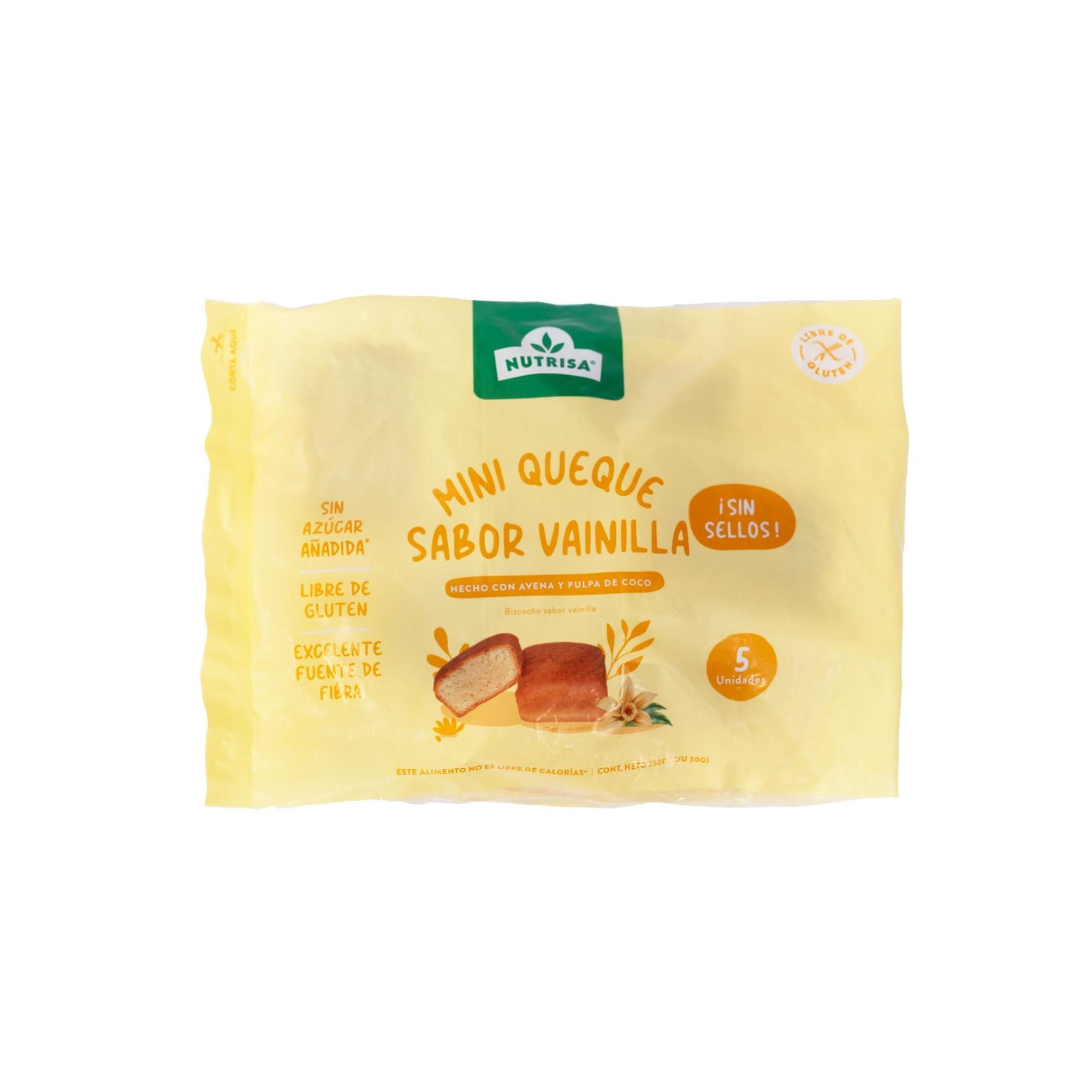 Pack Mini Queque Vainilla 5 Un Nutrisa