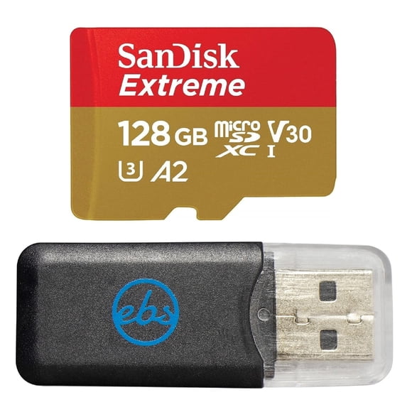 Tarjeta De Memoria Sandisk Micro Sdxc 128gb Extreme V30 A2 4k Uhd