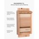 thumbnail image 2 of Kit de caseta para murciélagos, incluye caja de refugio pequeña para exteriores, madera de cedro, 2 of 6
