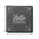 thumbnail image 4 of Juego de 4 pizarras Coasters American Atelier, color plateado, 10 x 10 cm, 4 of 7