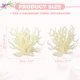 thumbnail image 2 of Decoración de Coral para Acuario Uxcell, Decoraciones para Peceras, Adornos de Coral para Peceras, 15x5.5x12 cm, (Beige Brillante, 1 Unidad), Destinado para Decoración de Paisajismo de Acuarios, 2 of 6