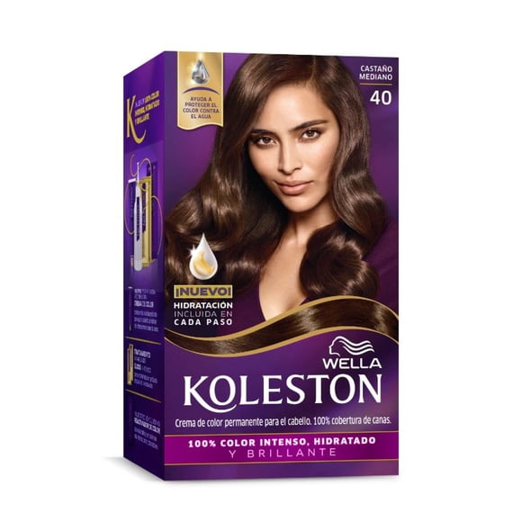 Coloración Koleston en Crema para Cabello 40 Castaño Medio