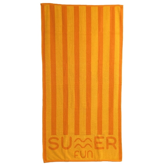 Toalla de Playa Stripes SUMMER FUN 90x180 cm Amarilla