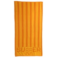 Toalla De Playa Stripes Summer Fun 90X180 Cm Amarilla
