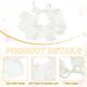 thumbnail image 3 of Collar de Encaje para Mascotas, Collar de Gato Lindo, Baberos para Perros, Pajarita para Mascotas, Bandana con Volantes Ajustable y Desprendible Blanco & L, 3 of 7
