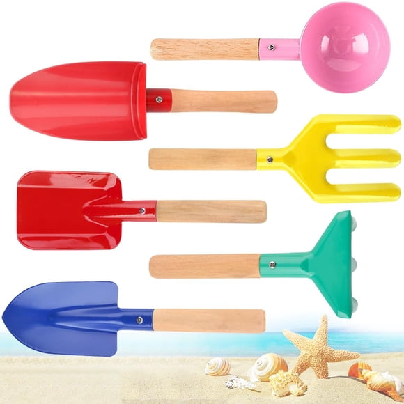 Set de 6 Piezas de Herramientas de Jardinería de Metal para Playa UMUACCAN