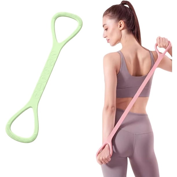 Banda resistencia figura 8 asas 9 kg caucho silicona brazos estiramiento hombro