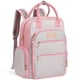 thumbnail image 1 of Mochila para pañales AOMAY Mommy Bag de viaje de gran capacidad, color rosa, 1 of 7