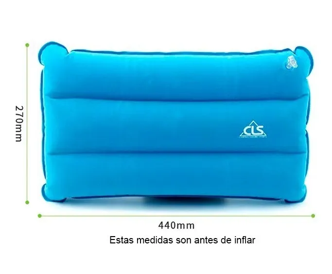 Genérico - Almohadillas Inflables Portátil Cojín Para Dormir Viajar