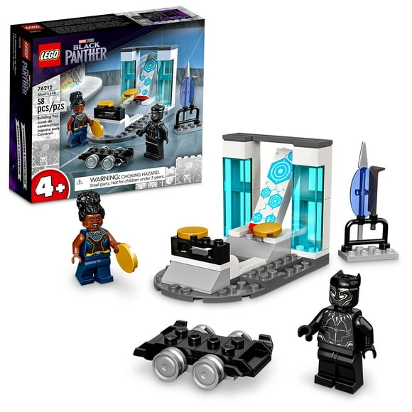Juguete didáctico de construcción LEGO Marvel Laboratorio de Shuri Pantera Negra 76212