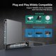 thumbnail image 5 of Conmutador PoE NICGIGA de 24 puertos Gigabit con 24 puertos PoE+ de 300 W, 5 of 7