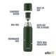 thumbnail image 3 of Thermos Ello Therma 946ml con aislamiento de acero inoxidable, color verde, 3 of 7