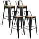 thumbnail image 1 of Pack 4 Taburetes Tolix Negros (madera clara) 77 cm | Bar Cocina, 1 of 9